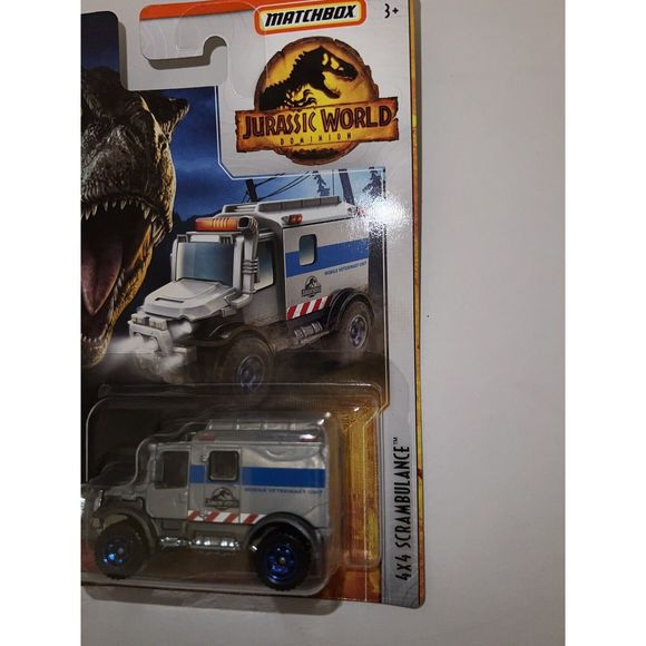 Mattel Matchbox Jurassic World Dominion Mobile Veterinary Unit 4x4 Scrambulance - Picture 2 of 3